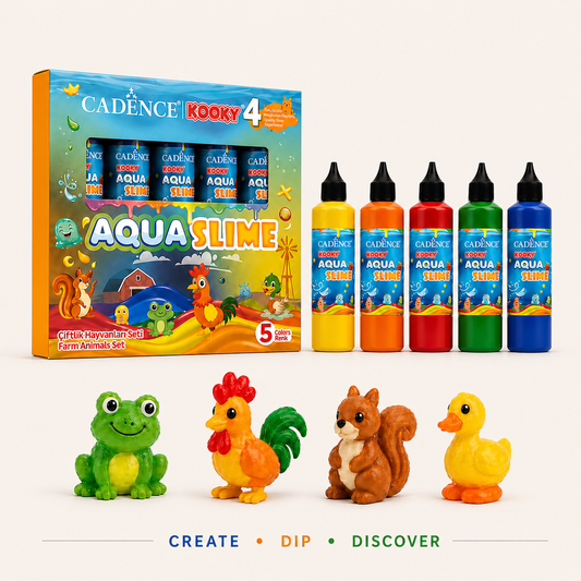 Cadence Aqua Slime Farm Animals Kit for kids creative DIY slime play