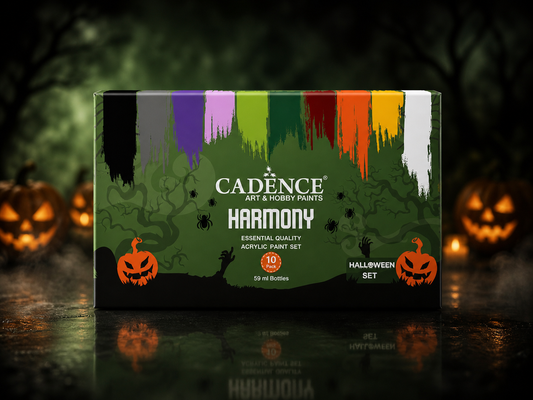 Cadence Halloween acrylic paint set 10 colours for DIY crafts and home decor